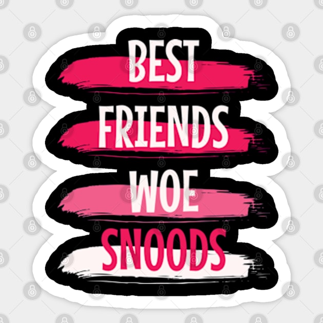 Best Friends Wear Snoods Sticker by Worldengine